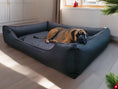 Charger l'image dans la visionneuse de la galerie, Legowisko ortopedyczne Flora (3/38) - widok z boku. Kanapa dla psa, wysoka jakość, Kodura.
