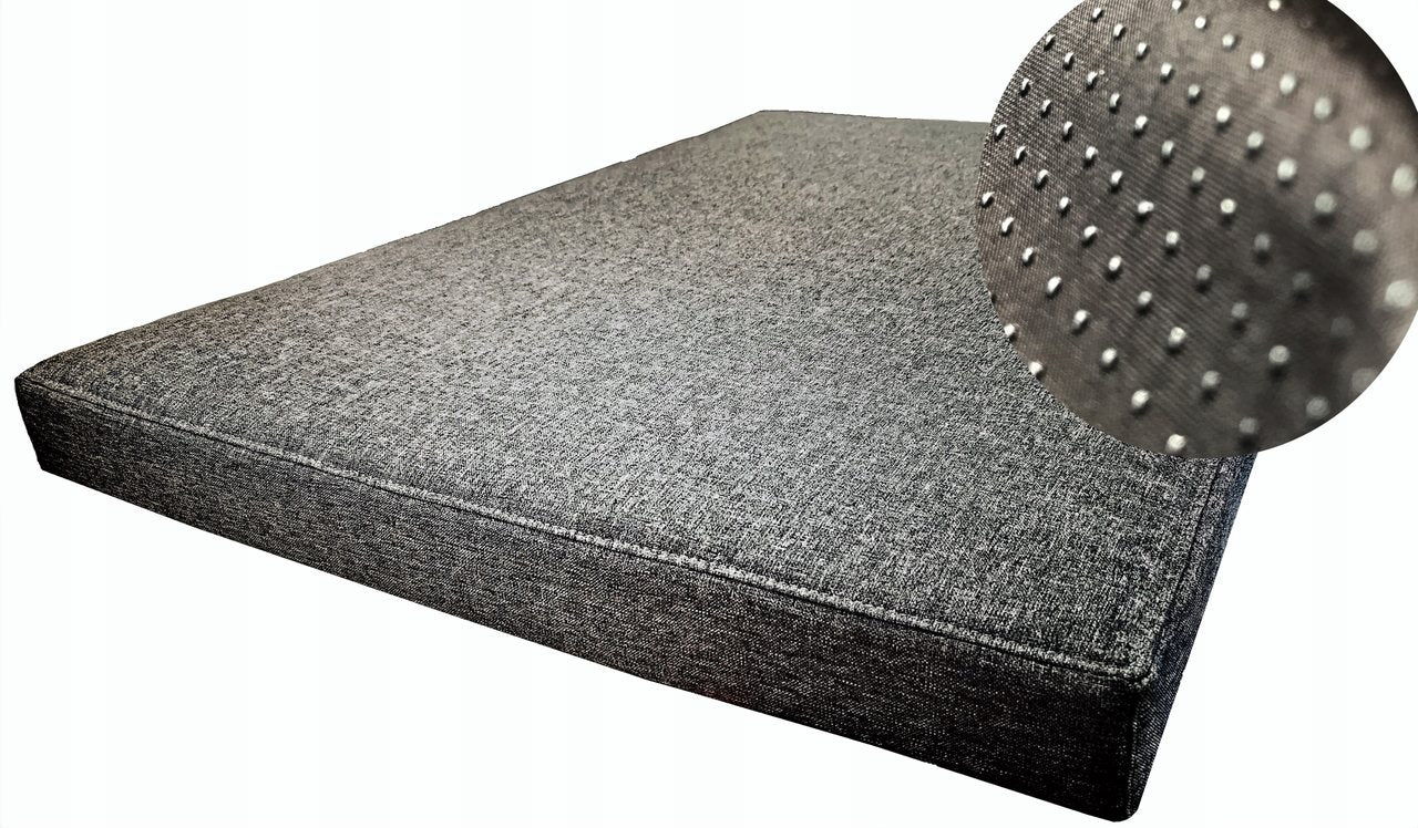 Legowisko Afik Sawana 8cm PU (5/8) - widok z boku. Mata dla dużego psa, wysoki materac.