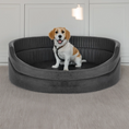 Charger l'image dans la visionneuse de la galerie, Lit Lora Funitopets : rond, en velours pour chiens