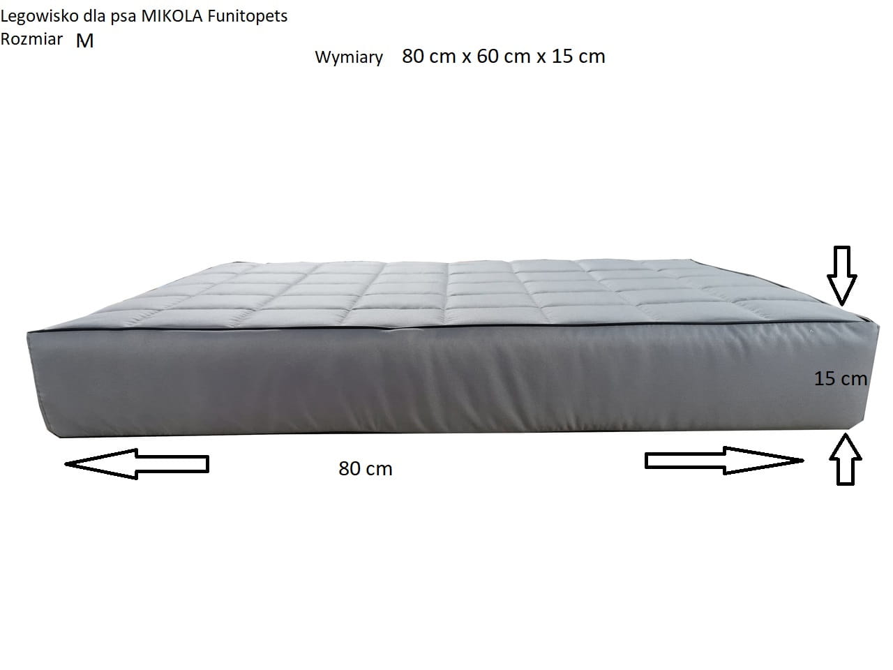 Legowisko Mikola 15cm, wodoodporny materac dla psa (25/29 - detale)
