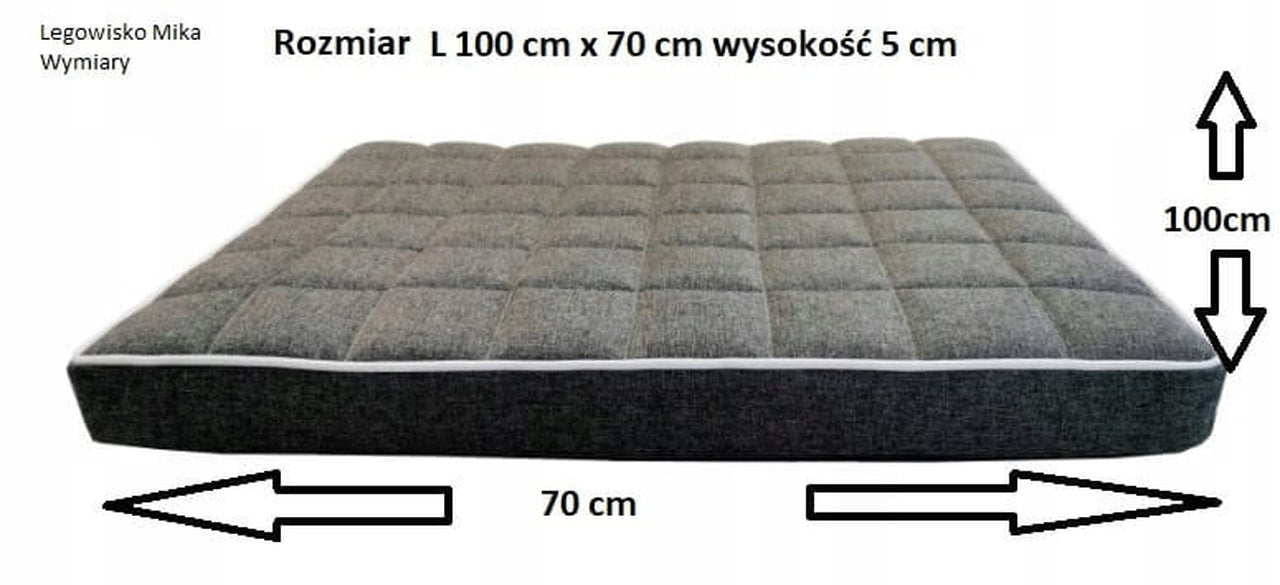 Legowisko Mika Slim 5 cm (22/27): Detale wysokiego materaca dla dużego psa. Promocja!