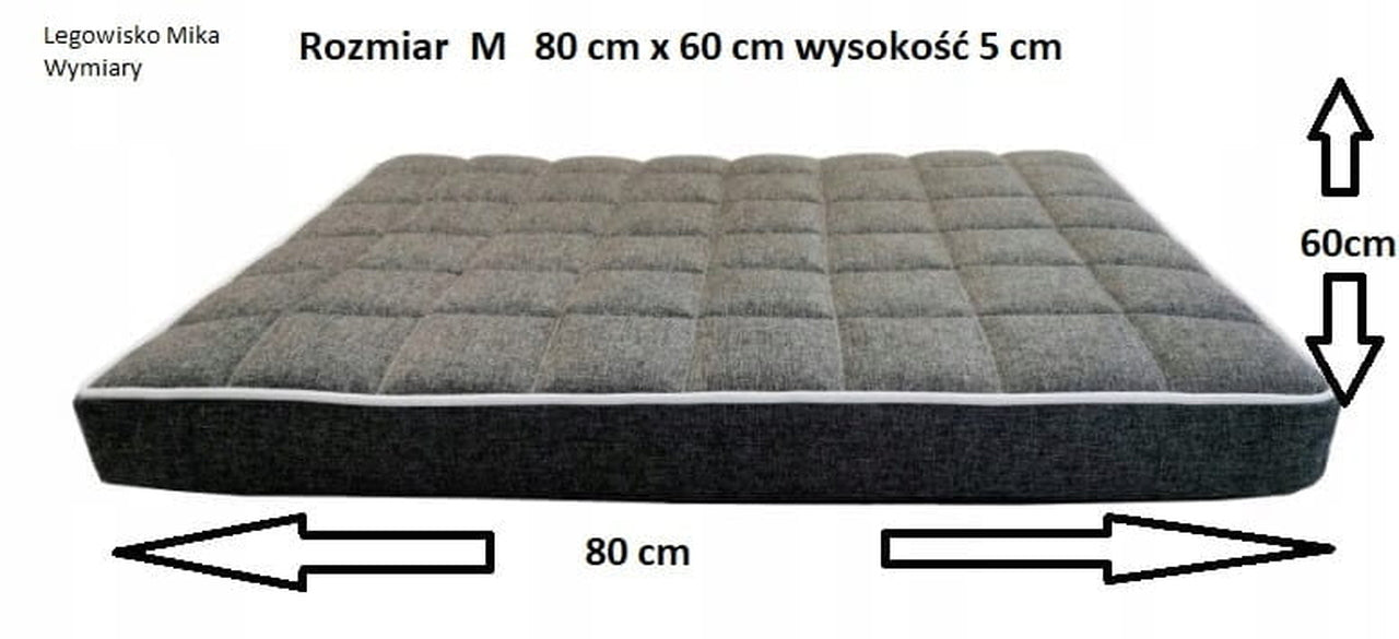 Legowisko Mika Slim 5 cm (23/27): Detale wysokiego materaca dla dużego psa. Promocja!