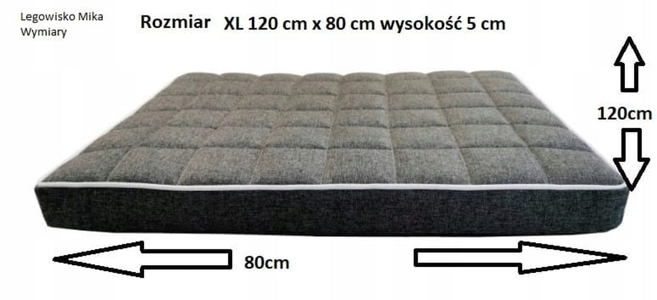Legowisko Mika Slim 5 cm (25/27): Detale wysokiego materaca dla dużego psa. Promocja!