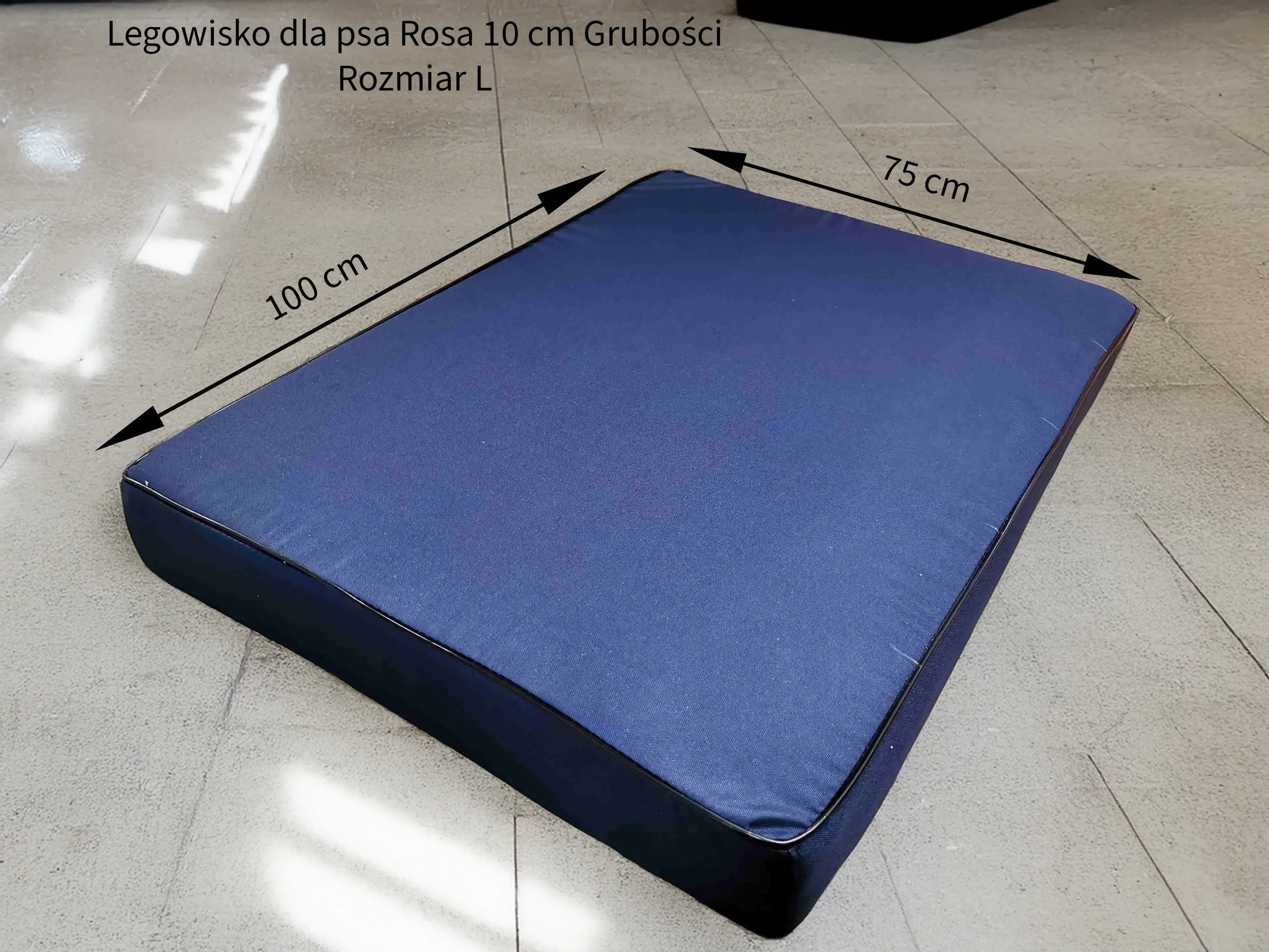 Legowisko Rosa wodoodporne 10cm (17/21 - detale). Materac dla psa, różne rozmiary.
