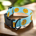 Bild in Galerie-Betrachter laden, Obroża Merledog Cookie (1/3) - widok z przodu. Ręcznie robiona, elegancka obroża dla psa.