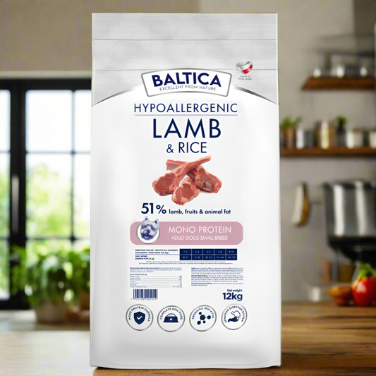 Karma Baltica z jagnięciną i ryżem dla małych ras (3/3 - skład)