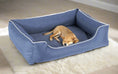 Charger l'image dans la visionneuse de la galerie, Legowisko ortopedyczne Flora (18/38): Widok z boku. Kanapa dla psa, komfort i wysoka jakość.