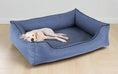 Charger l'image dans la visionneuse de la galerie, Legowisko ortopedyczne Flora (19/38) - wygodna kanapa dla psa. Widok z boku.