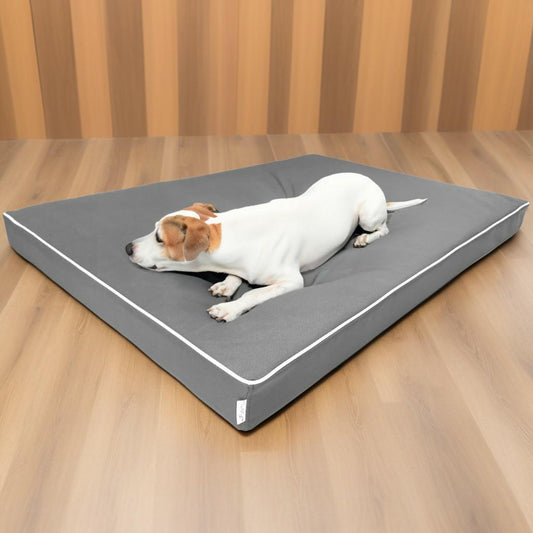 Legowisko ortopedyczne Rosa 8cm (21/25): Widok zbliżenia. Idealne dla psa, wodoodporne.