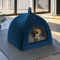 Załaduj zdjęcie, Legowisko dla psa Lenka (7/12): Widok z boku. Przytulna budka, idealna dla małych i dużych psów. Sza