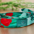 Załaduj zdjęcie, Smycz dla psa 150cm Godziki (3/3: detale). Polski produkt, handmade, srebro.