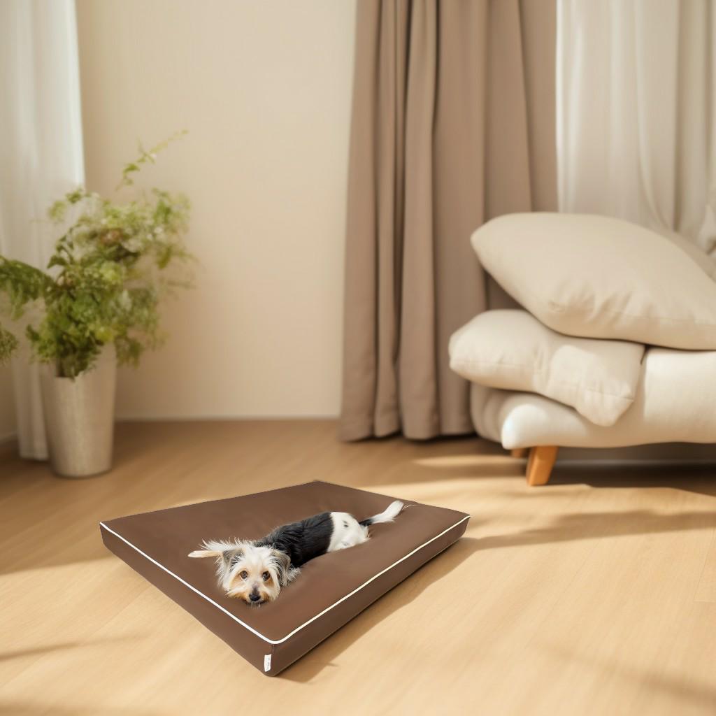 legowisko dla psa rosa ortopedyczna 8 cm w pokoju