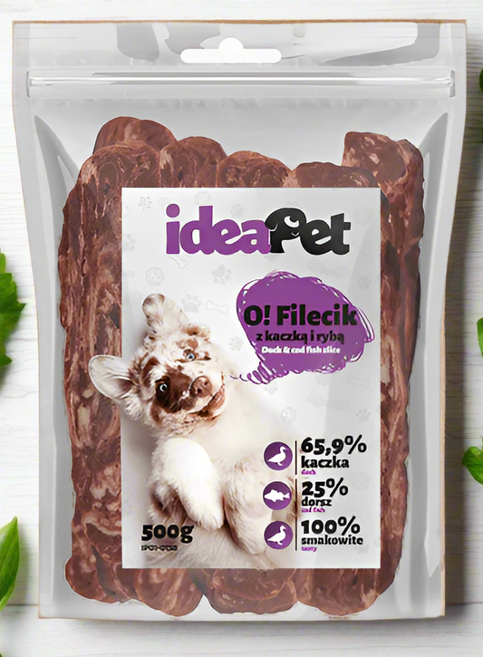 ideaPet Filecik z kaczką i rybą 500g