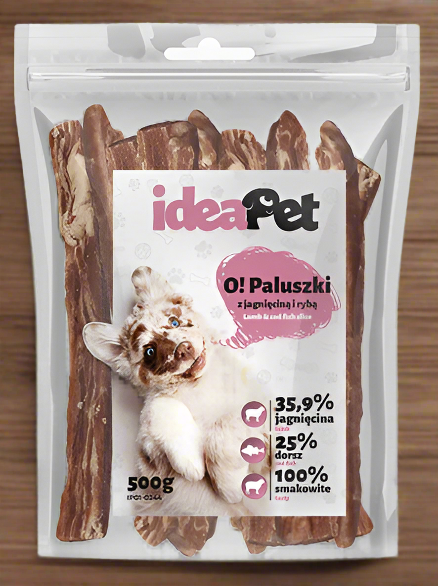 ideaPet Paluszki z jagnięciną i rybą 500g