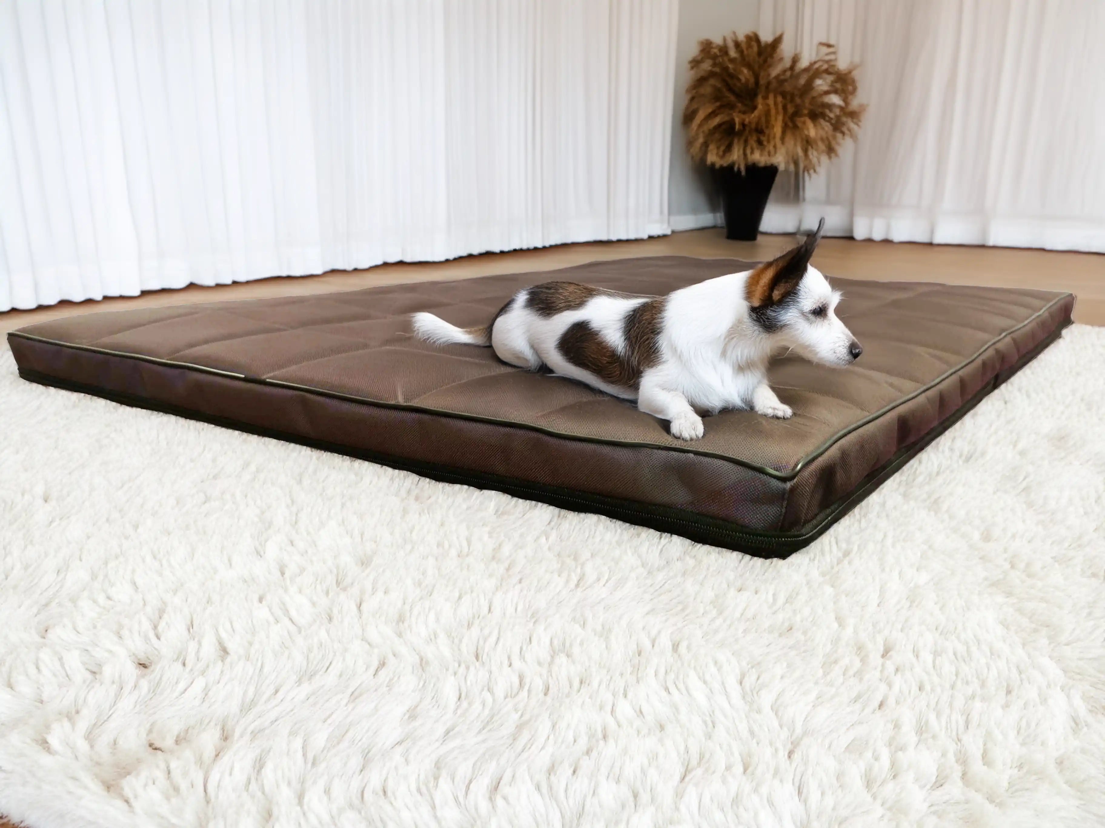 Orthopädisches Hundebett Aus Memory-Schaum – Wasserdicht, 91x71 Cm, Schokoladenbraun
