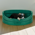 Charger l'image dans la visionneuse de la galerie, Lit Lora Funitopets : rond, en velours pour chiens
