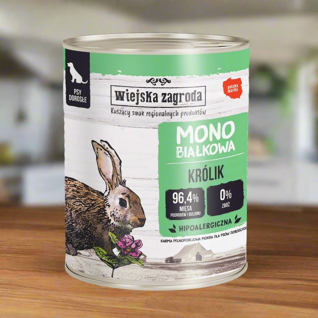  Monoproteinowa Karma dla Psa z Królikiem 800g