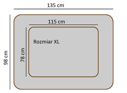 Wymiary legowiska w rozmiarze XL